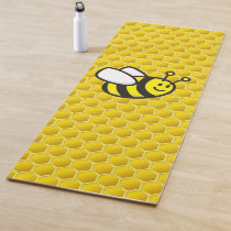 Honeybee Cartoon Yoga Mat