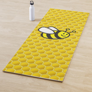 Honeybee Cartoon Yoga Mat