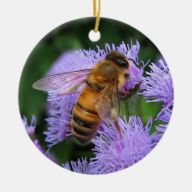 Honeybee Christmas Ornament (Front)