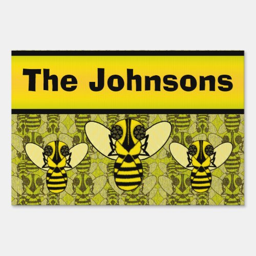 Honeybee Custom Yard Sign