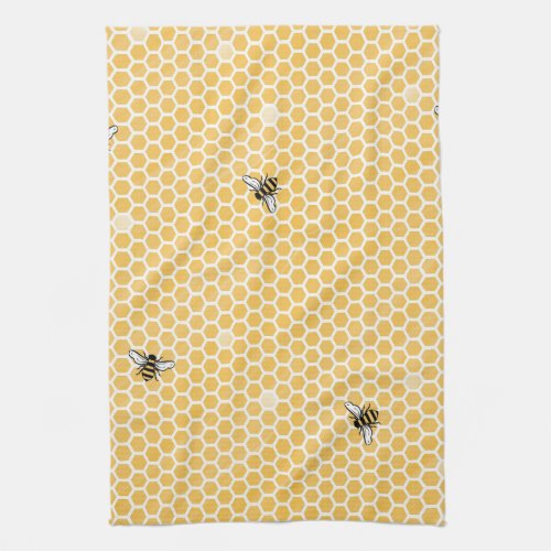 Honeybee dish towel
