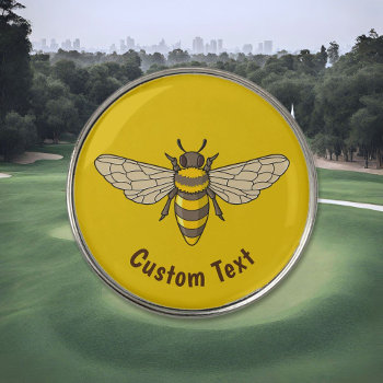 Honeybee Golf Ball Marker by shortmyths at Zazzle