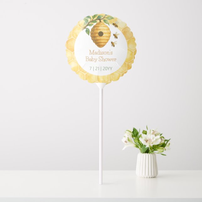 Honeybee Hive Baby Shower Balloon (In SItu)