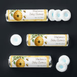 Honeybee Hive Baby Shower Breath Savers® Mints<br><div class="desc">Make your celebration extra sweet with these Honeybee Hive Baby Shower Breath Savers® Mint favors featuring a delightful, cute bee theme. Designed with a golden honeycomb background, a charming honeybee hive resting on a tree branch, and cheerful buzzing bees, these favors perfectly complement any honeybee baby shower. A playful illustration...</div>