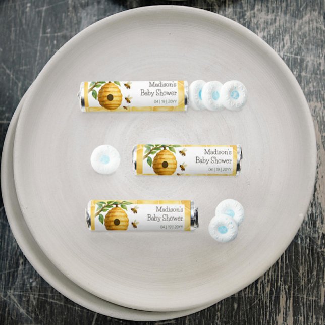 Honeybee Hive Baby Shower Breath Savers® Mints (Honeybee Hive Baby Shower Breath Savers Mint Favors)