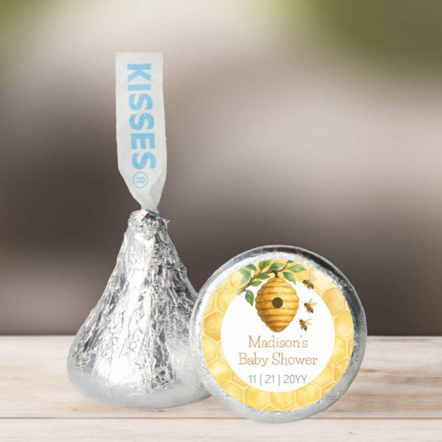 Honeybee Hive Baby Shower Hershey®'s Kisses® (Honeybee Hive Baby Shower Hersheys Kiss Favors)