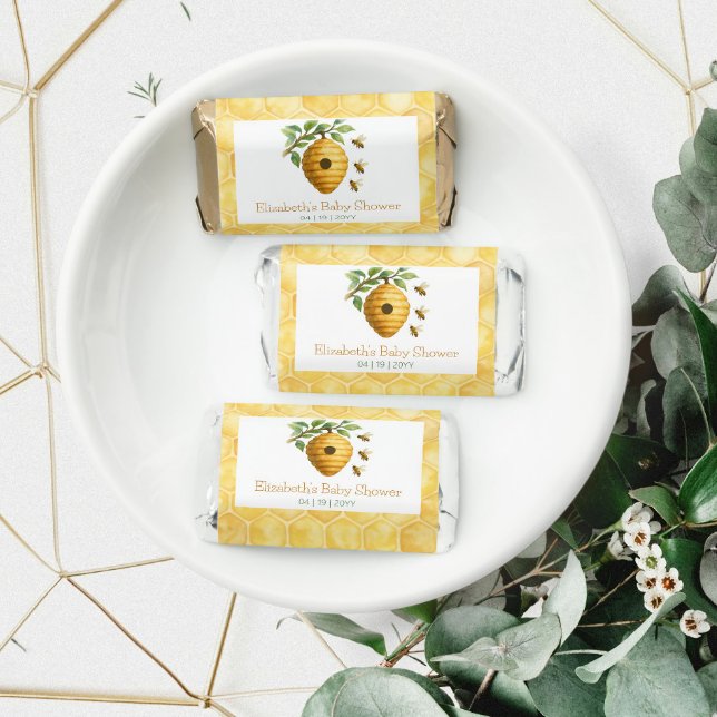 Honeybee Hive Baby Shower Hershey's Miniatures (Honeybee Hive Baby Shower Hershey Miniature Favors)
