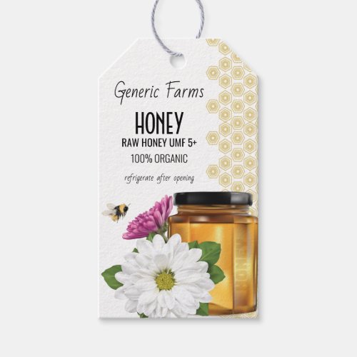 Honeybee Honey Jar Gift Tags