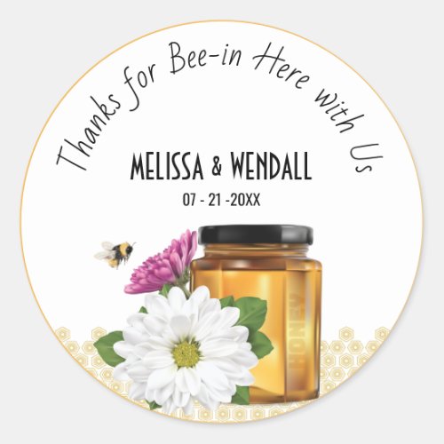 Honeybee Honey Jar label