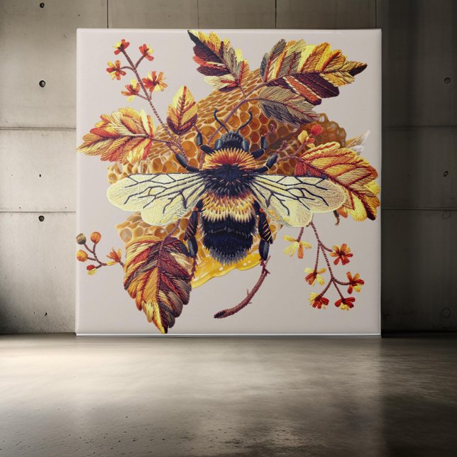  HoneyBee HoneyComb Autumn | Ceramic Tile (Creator Uploaded)