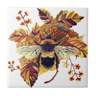 HoneyBee HoneyComb Autumn White Ceramic Tile