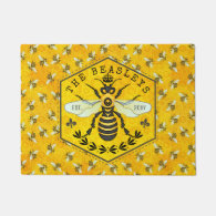 Honeybee Honeycomb Bee Bumblebee Crown | Custom Doormat