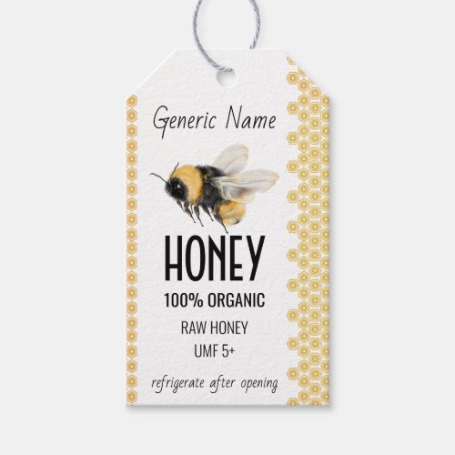 Honeybee Honeycomb Honey Gift Tags