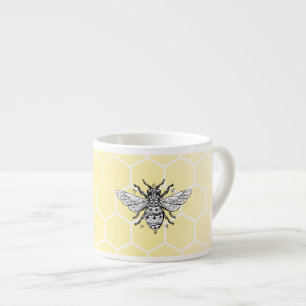 Honeybee Honeycomb Queen Bee Espresso Mug