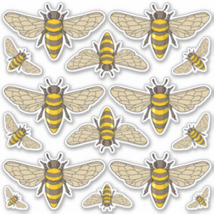 Honeybee Icon Set Stickers