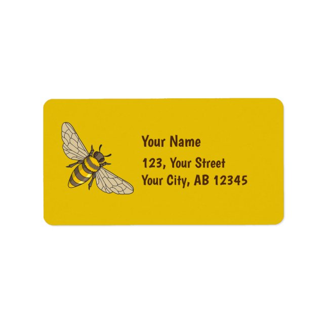 Honeybee Label (Front)