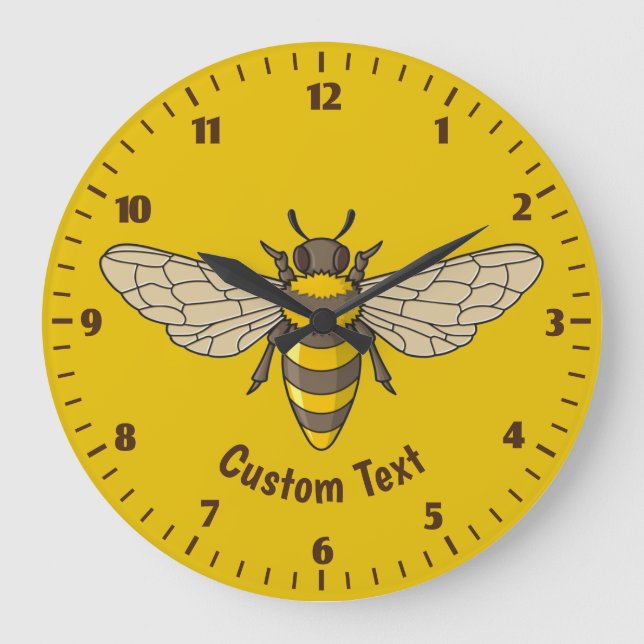 Honeybee Large Clock (Front)