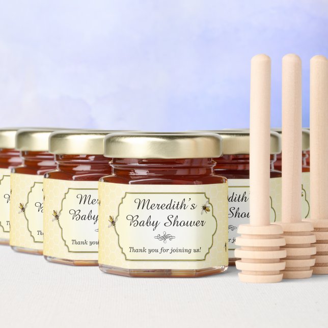Honeybee Mother to Bee Baby Shower Honey Jar Favors (Multi)