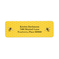 Honeybee Mother to Bee Baby Shower Label