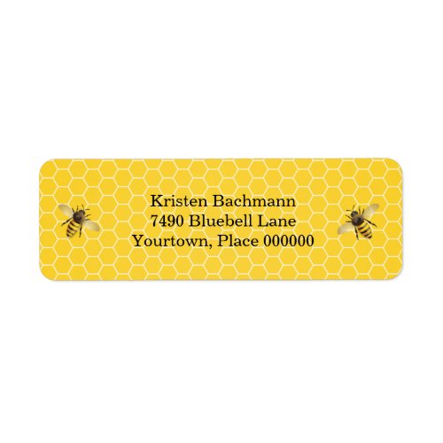 Honeybee Mother to Bee Baby Shower Label