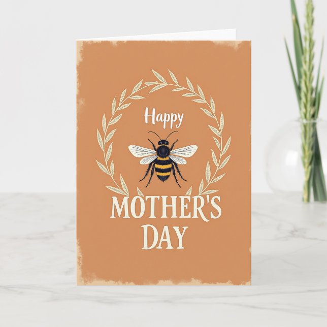 Honeybee Mothers Day Card (Front)