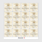 Honeybee on Parchement Lip Balm Tube Label