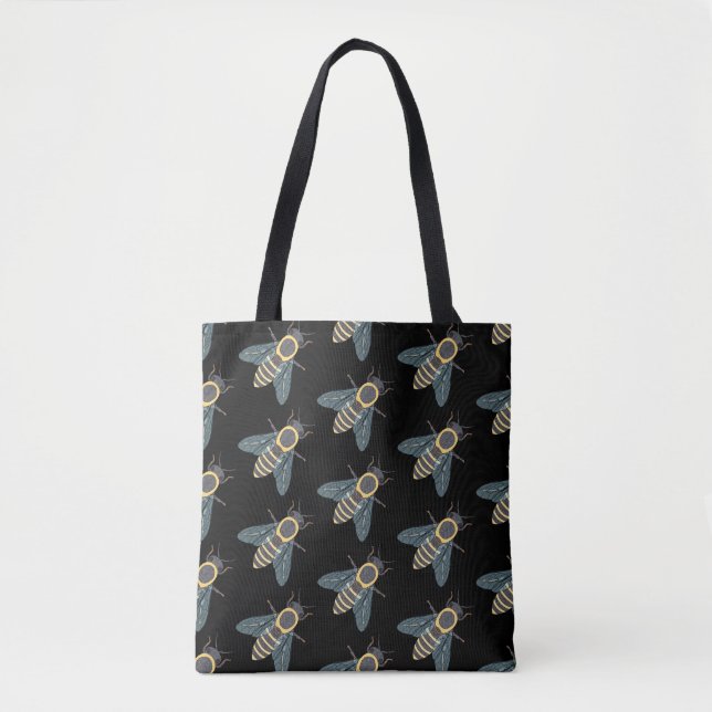 Honeybee (pattern black) - Tote (Front)