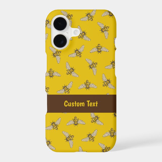 Honeybee Pattern Case-Mate iPhone Case (Back)