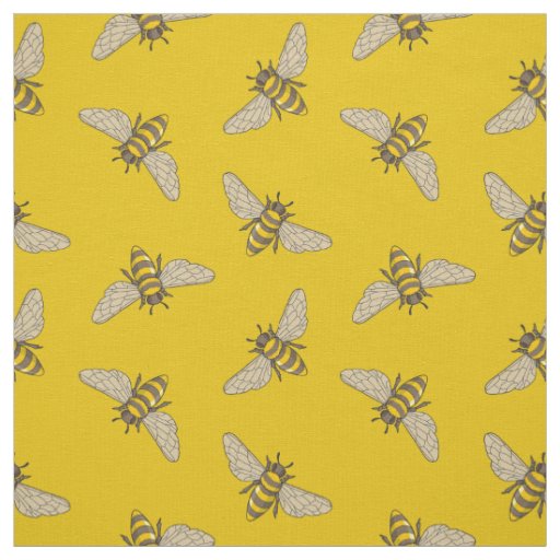 Honeybee Pattern Fabric