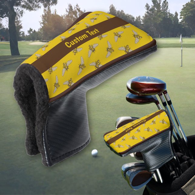 Honeybee Pattern Golf Head Cover (Creator Uploaded)