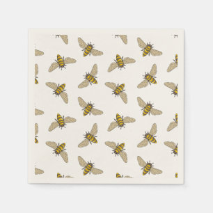 Honeybee Pattern Napkins