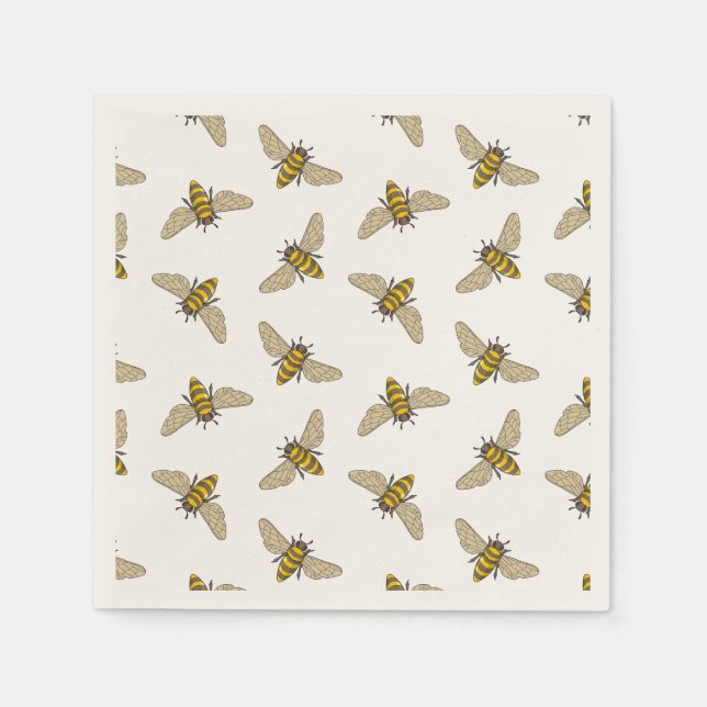 Honeybee Pattern Napkins (Front)