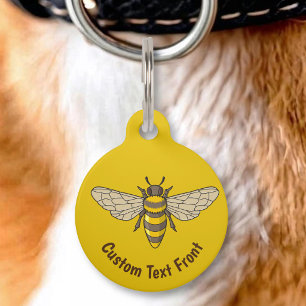 Honeybee Pet ID Tag