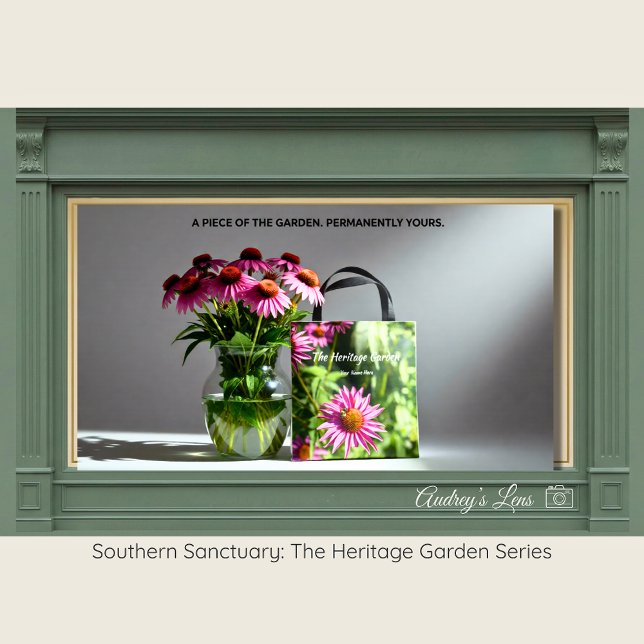 Honeybee & Pink Coneflower Eco-Friendly Tote Bag (Creator Uploaded)