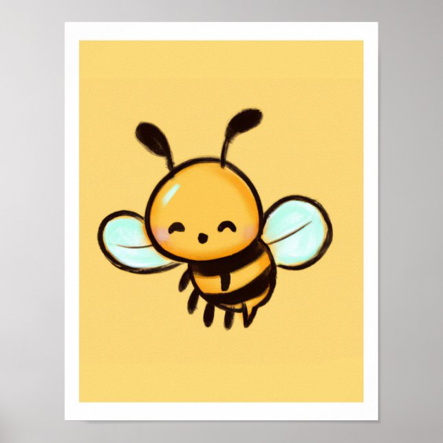 Honeybee Print for Classroom Kids Decor & Nursery (Front)