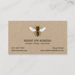 Honeybee Rustic Apiary Business Card