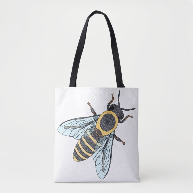 Honeybee (single white) - Tote (Front)