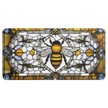 honeybee stained glass