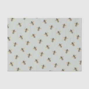 Honeybee Swarm Pale Green Nature Lover Beekeeper   Tissue Paper