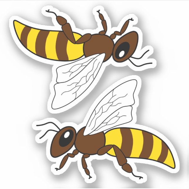 Honeybee Vinyl Stickers (Front)