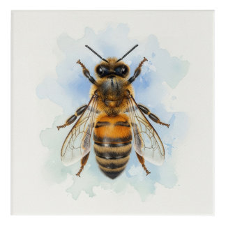 Honeybee – Watercolor Guardian Acrylic Print