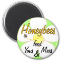 Honeybees feed Yous & Mees - Magnet magnet