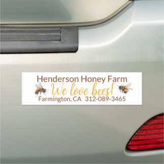 Honeybees Honey Business Car Magnet