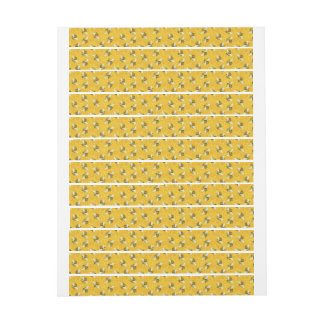 Honeybees Honeycomb Honey Jar Lid Security Seal Wrap Around Label