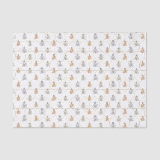 Honeybees Honeycomb Tissue Paper (Front)