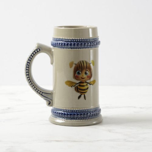 HoneyBuzz Mugs Cartoon Bee Collection Beer Stein