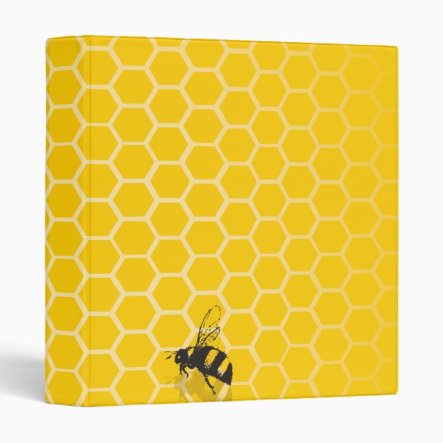 Honeycomb 3 Ring Binder (Front/Spine)