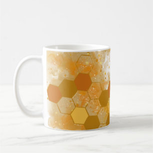 Honeycomb Alcohol Ink Coffee Mug