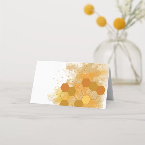 Honeycomb Alcohol Ink  Place Card
