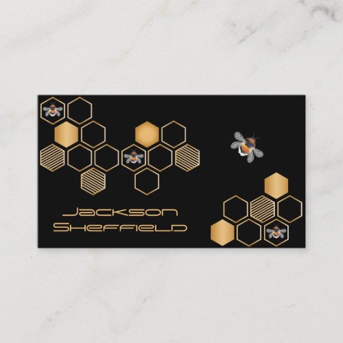 Honeycomb And Bees Business Card